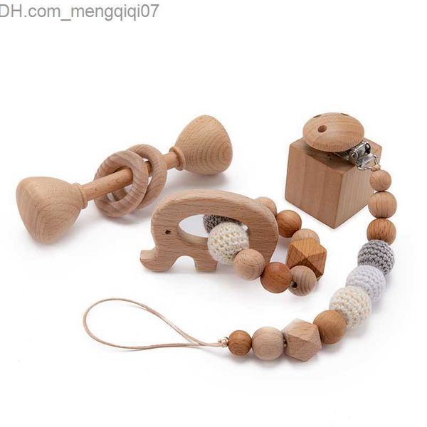 

pacifier holders clips# 3 pieces/set baby wooden music speaker pacifier virtual clip teeth bracelet hanging mobile bracket gym baby stroller
