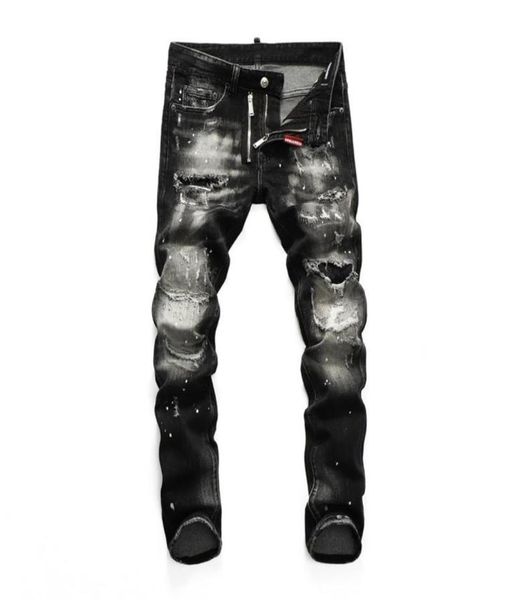 

23ss designer mens jeans distressed ripped biker slim fit motorcycle denim fashion spring and autumn pants5123320, Blue