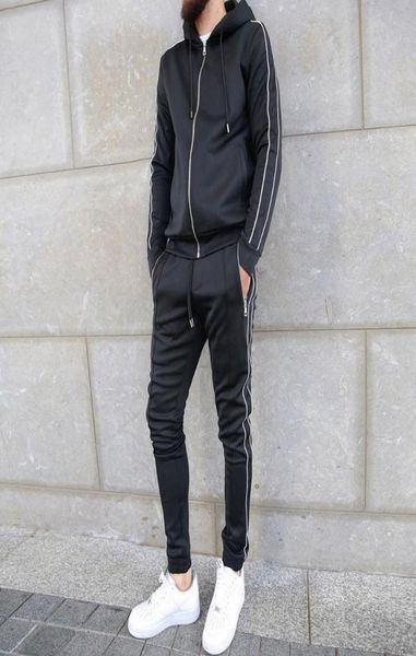 

men sets outfit mens clothes hoodies set jogger casual zipper set fashion sweatshirt sweatpants long sleeve jacket tracksuit4598895, Gray
