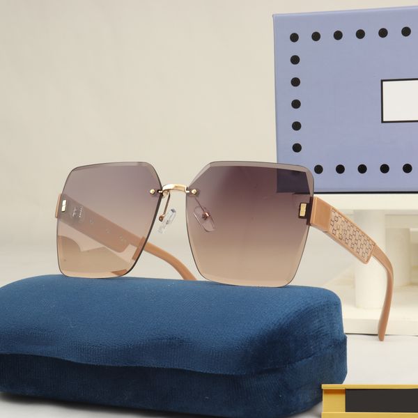 

rimless designer sunglasses women frameless cut large lens design european and american fashion female sweethearts appeal brand glasses over, White;black