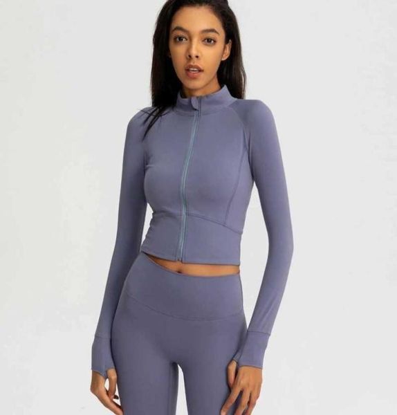 

sports coat women039s tight yoga suit fast drying long sleeve zipper cardigan running fitness jacket3661743, Black;brown