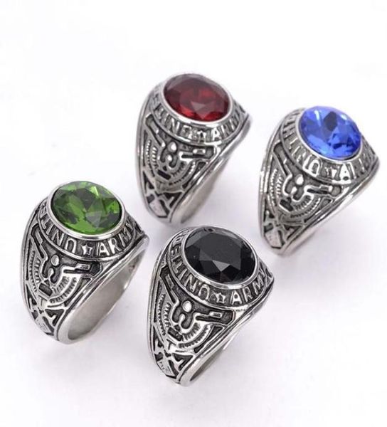 

punk goth big dragon claw black red stone men solitaire ring gothic cz crystal cool boy party gift1060752, Golden;silver