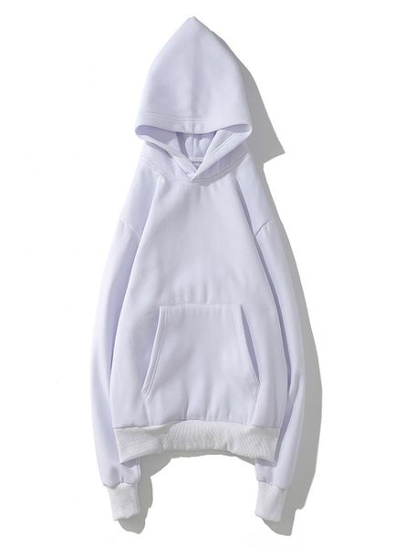

s5xl warm men hoodie woman mens sweatshirts loose big and tall hoody 2022 spring autumn solid white color hip hop streetwear hood9886796, Black