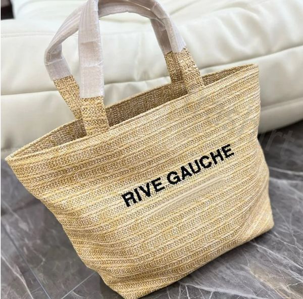 

summer stripe straw fashion bags 2023 designer bag woman crochet tote bag handbag summer shopping purse totes shoulder handbags triangle