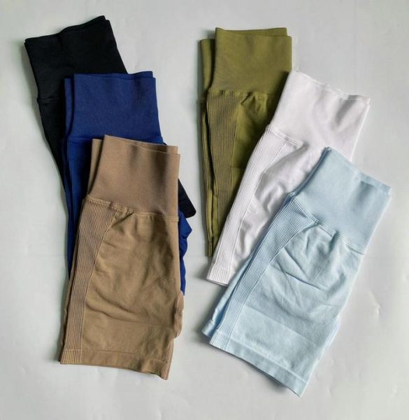 

summer seamless scrunch butt women running golf sport shorts push up workout yoga shorts high waist fitness gym biker shorts2407332, Gray