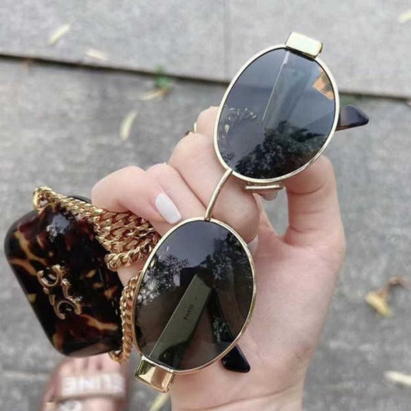 

zhao jinmai's same style ce triumphal arch women's oval personality uv resistant myopia sunglasses, White;black