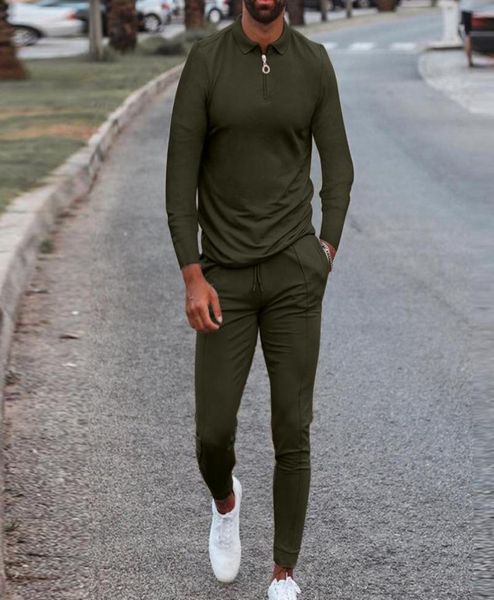 

men039s tracksuits 2 pieces sets tracksuit men autumn zipper sweatshirt drawstring pants male long sleeve slim fit jogger runn6467684, Gray