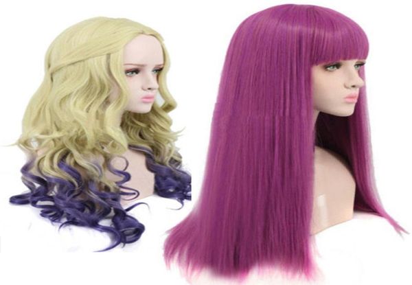 

descendants 2 mal cosplay wig synthetic fashion costume wigs6598793, Silver