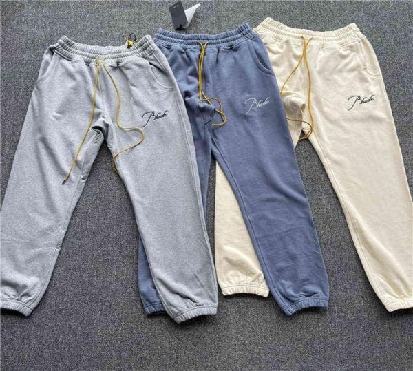

new sweatpants men women embroidered drawstring casual pants joggers3509098, Black
