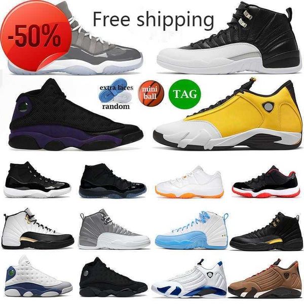 

with box 12 11 13 14 basketball shoes men jumpman 11s cool grey bred 12s playoffs royalty taxi 13s court purple french blue 14s