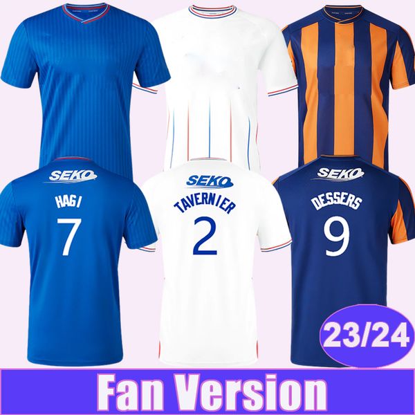 

2023 24 mens hagi davis soccer jerseys goldson tavernier colak cantwell kamara matondo home away white 3rd football shirts, Black;yellow