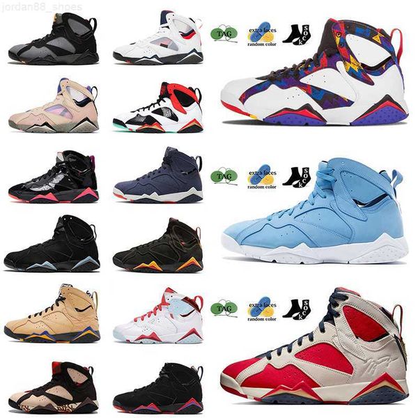 

7 jumpman 7s basketball shoes men women trainers raptor bordeaux black patent pantone new sheriff in town patta sneakers sports outdoor hare