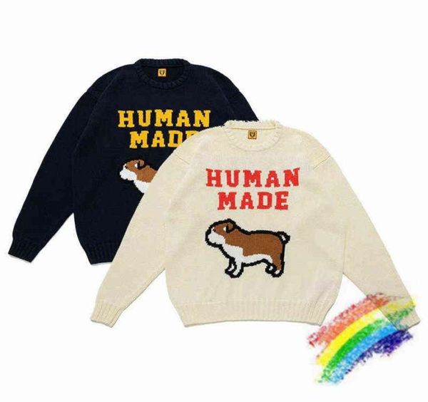

men039s hoodies sweatshirts sweater men women quality jacquard sweatshirts puppy japanese knitted crewneck t2204465936, Black