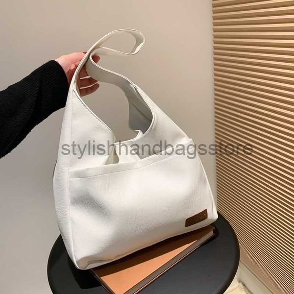 

shoulder bags student texture bag female autumn 2023 new fashion trend tote big bag ins large capacity underarm bag femalestylishhandbagssto