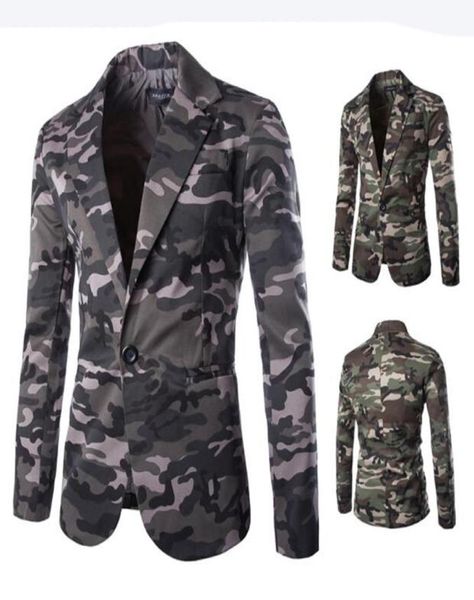 

new mens blazer slim fit suit jacket fashion men camouflage blazer style casual single button military blazer for men9765502, White;black