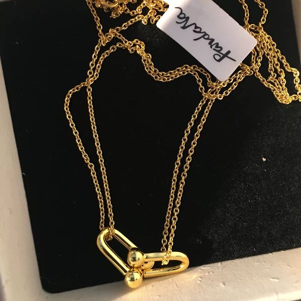 

luxury designer necklace heart love necklaces clover gold necklace chain jewelry women silver chain pendant valentine's day engagement