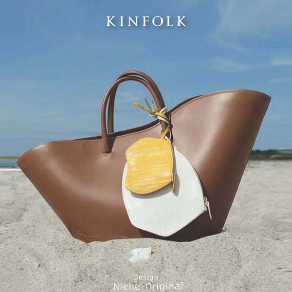 

four seasons hundred irregular large capacity tote bag fan handbag design shoulder crossbody bag 081023