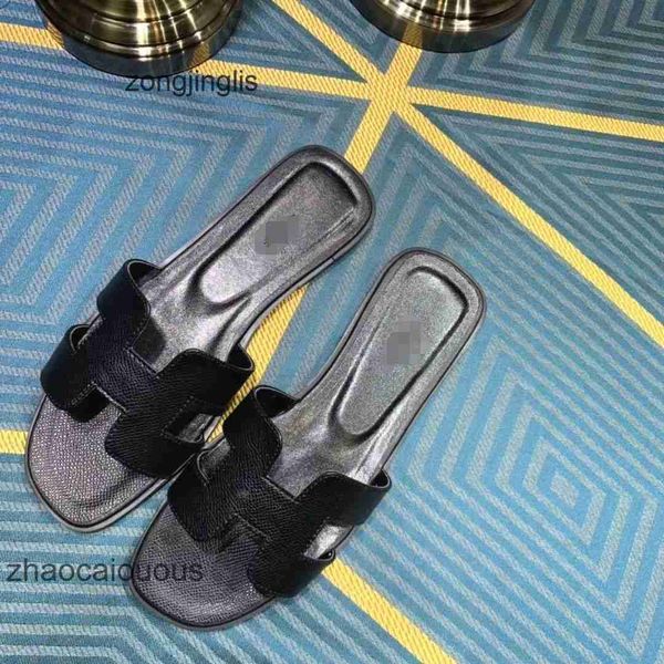 

sandal slipper women shoes herm wear higversion designer bear leatherm slippers oran outside in summer 2023 spring large original standard f