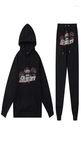 

men's tracksuits men clothing tracksuit set shooter sportswear hoodie trousers 2 piece suit fashion hip hop streetwear brand6378594, Gray
