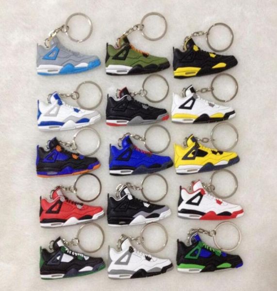 

new styles 4s basketball shoes key chains rings charm sneakers keyrings hanging accessories novelty fashion keychain gifts crafts2061371, Slivery;golden