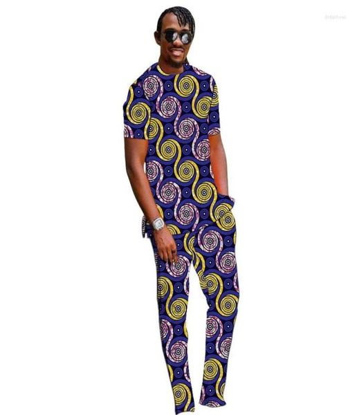 

men039s tracksuits nigerian fashion short sleeves men39s sets patchwork elastic waist pants african male wedding groom 2256294, Gray