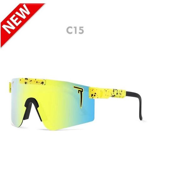 

2023 original pits vipers sport google tr90 polarized sunglasses for men/women outdoor windproof eyewear 100% uv mirrored lens gift, White;black