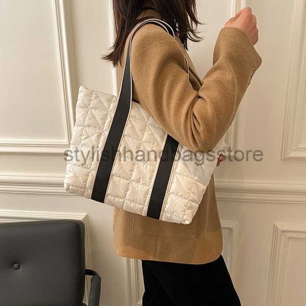

shoulder high capacity sewing in autumn winter 2023 trendy tote for women with one shoulder and underarm bagstylishhandbagsstore