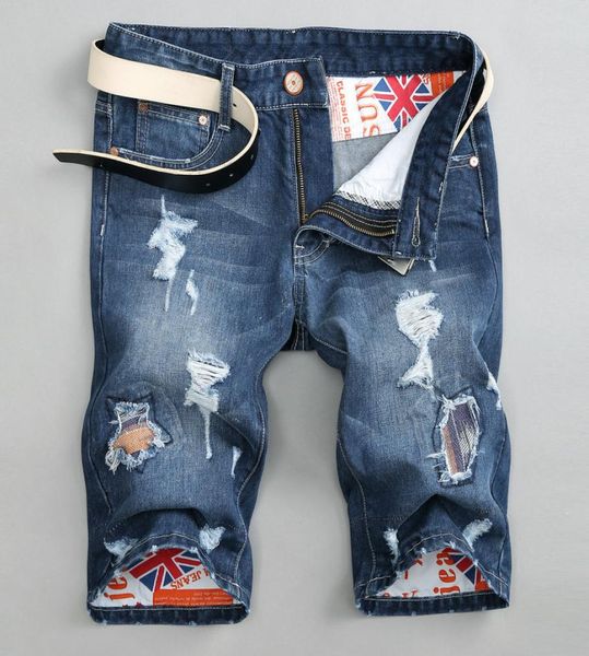

2020 mens denim shorts washed broken ripped jean shorts mens swag clothes streetwear fashion jeans9701156, White;black