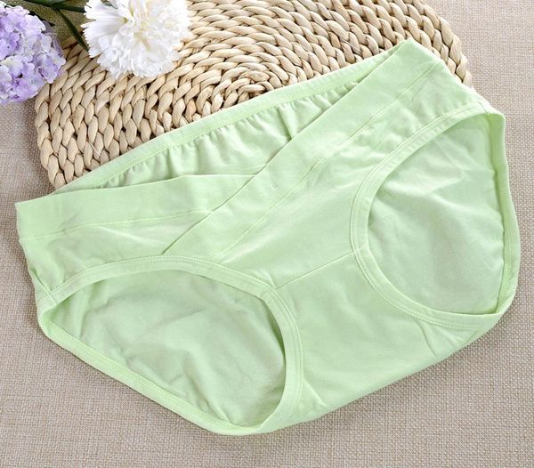 

6pcswomen clothing low waist pregnant cotton maternity underwear pregnant breathable pregnancy panties lingerie thong gstring2155213, White