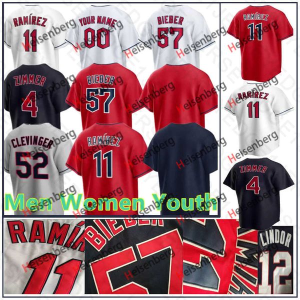 

cleveland jose ramirez 2023 baseball jersey indians roberto perez shane bieber franmil reyes oscar mercado bobby bradley amed rosario stitch, Blue;black