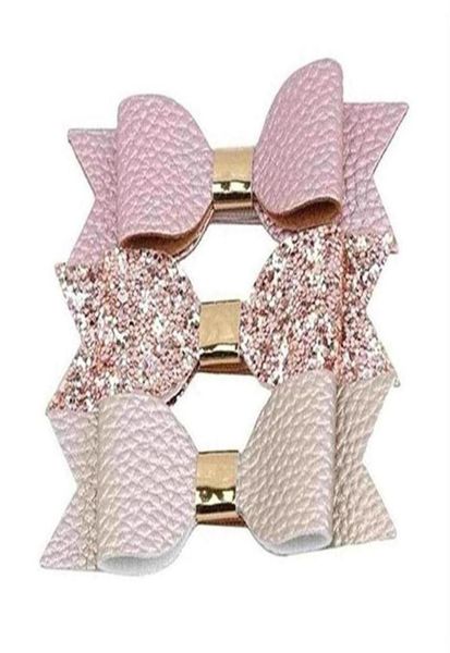 

baby girl cute glitter hair bow kids hairpins clip for children accessories women346w6800772, Slivery;white