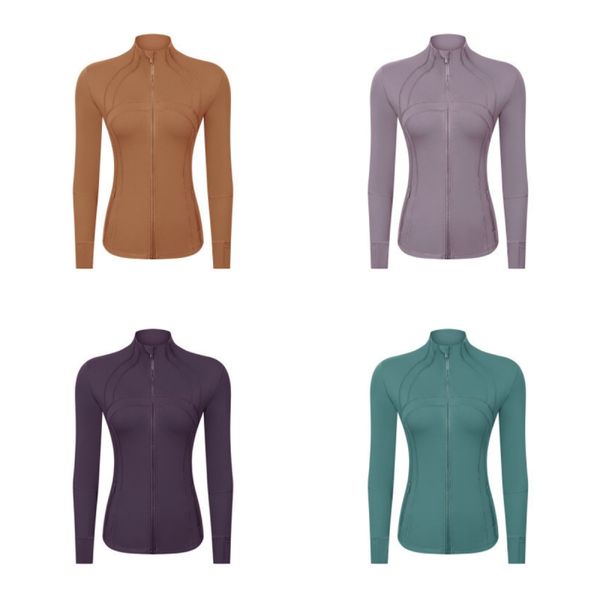 

new jacket women's fitness suit long sleeved running yoga jacket slim fitting sports stretch jacket