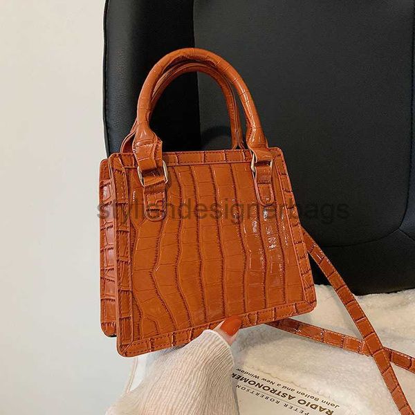 

shoulder bags westernized stone pattern shoulder bag 2023 autumn new simple handbag trend fashion crossbody bag for womenstylishdesignerbags