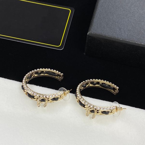 

high-quality gold earrings stud c earing luxury women ccity diamond pearl earring designer jewelry woman 56511, Golden;silver