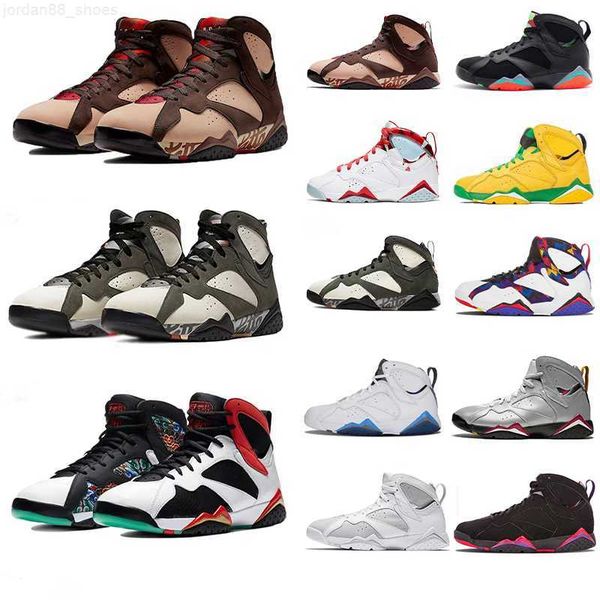 

men 7s basketball shoes x 7 white red greater china patta shimmer mens raptor sports sneakers size 7-12, Black