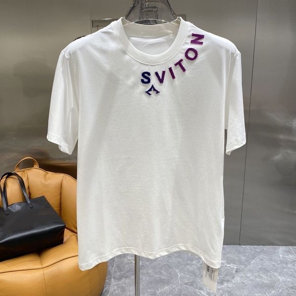

23ss designer mens t shirts women couple fashion loose cotton short sleeve letters printed t-shirt hip hop streetwear tshirt casual tees siz, White;black