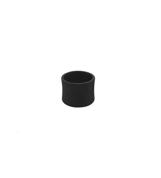 

original niche design black gully texture ring men and women hip hop fashion street dark jewelry accessories7241825, Silver