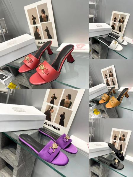

paris women's luxury designer sandals and slippers fashion summer girls beach women's mid heels embroidered shoes, Black