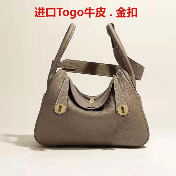 

luxury h ermes lindis's bags for sale head layer cow leather lindi bag togo large capacity doctor women live broadcast goods with real