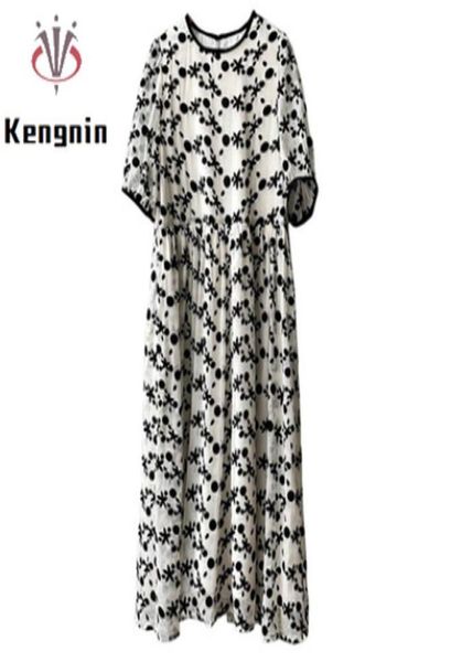 

plus size dresses plant print floral women039s 2022 summer 4xl ladies vestidos dress french style chiffon puff sleeve robe ke158158977, Black