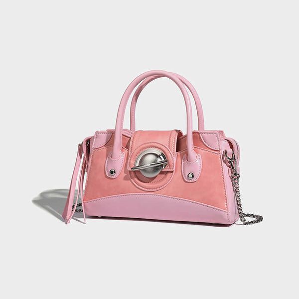 

premium feeling commuter shoulder crossbody bag niche design locomotive handbag 0808