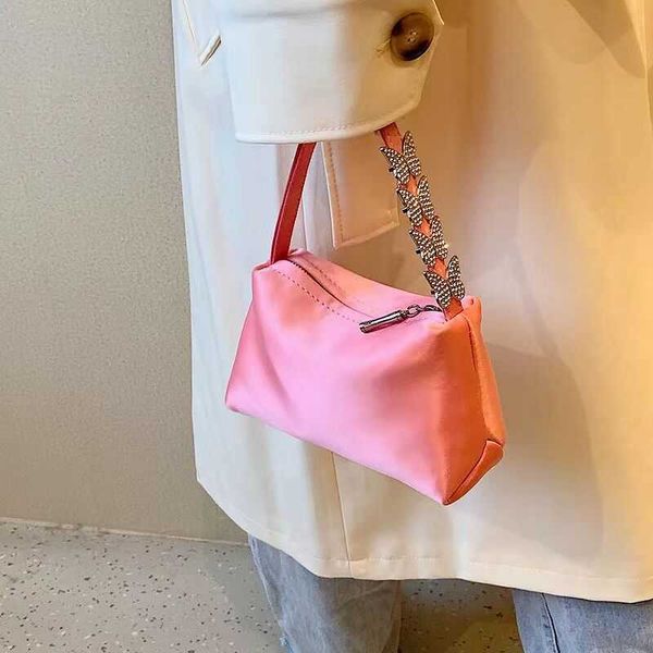 

hobo bags 2023 new satin wandering mini bag water diamond butterfly logo underarm women s carrying dinner 230804