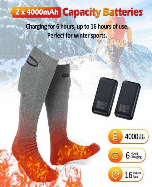 

men039s socks heated remote control electric heating rechargeable battery winter thermal men women outdoor for motorcycle8600585, Black