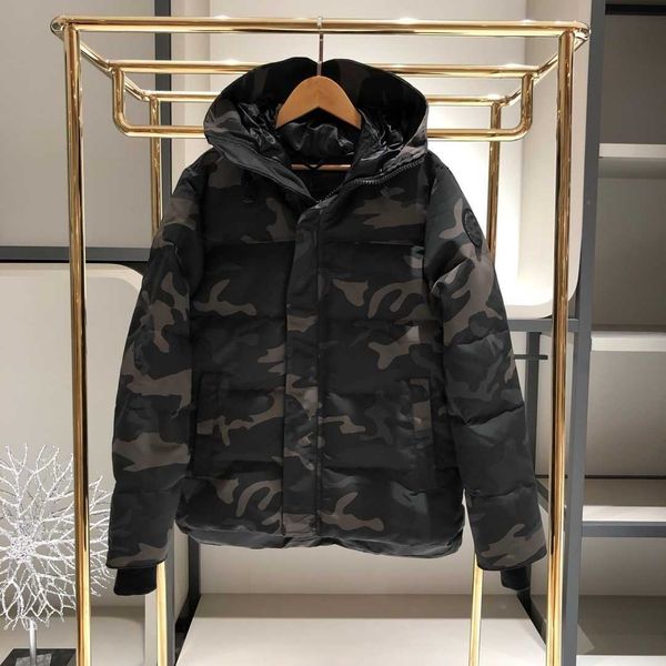 

canadian designer down jacket mens parka outerwear high-end hooded windproof waterproof padded thicken downs filling goose coats outdoor jac, Black