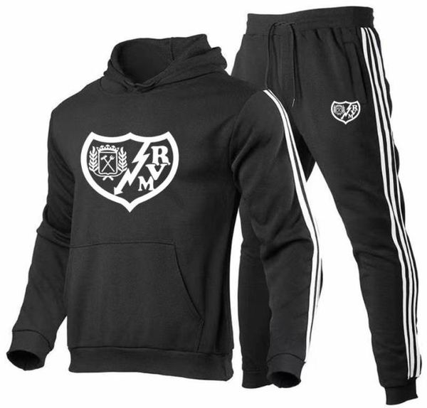 

men039s tracksuits rayo vallecano 2022 men39s printing 2 pieces sets hoodies hooded sweatshirts pants sportwears suitsm3174507, Gray