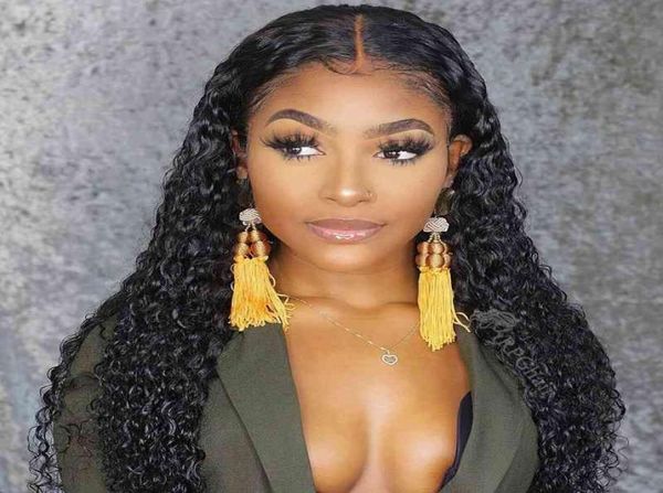 

13x6 deep wave transparent frontal raw cambodian hair s cheveux naturels perruqu gluels hd lace wig8365747, Golden;white