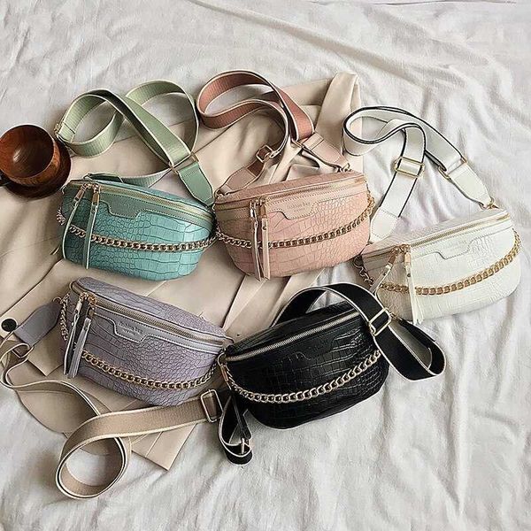 

hbp crossbody bags evening bag luxury womens fanny pack waist thick chain shoulder chest female belt designer brand handbag 220811
