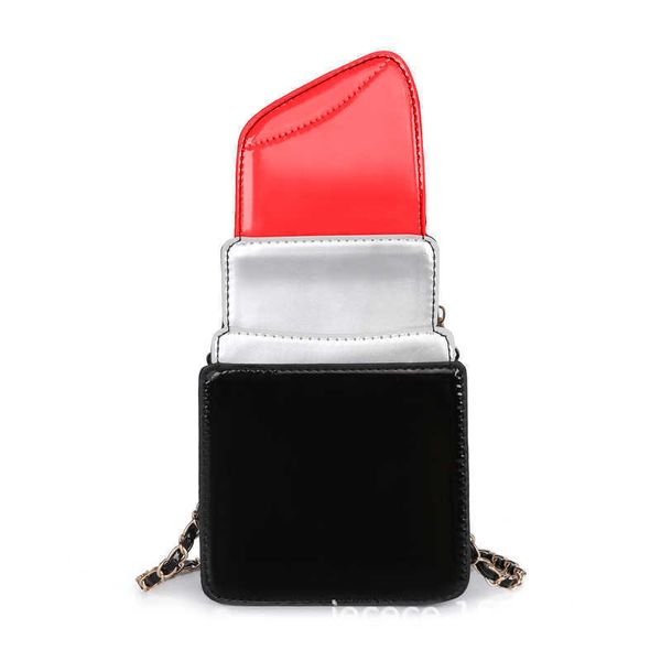 

cross body bags lipstick bag new product chain french personalized glossy lacquer leather women s mini bag2023 230804