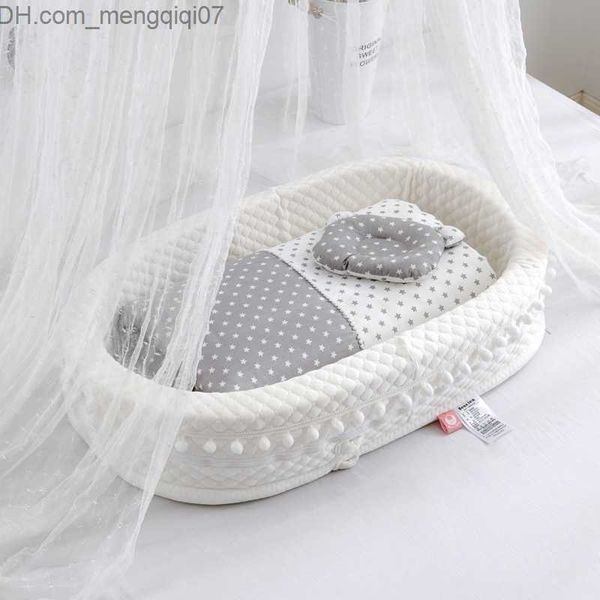 

bassinets cradles 90 * 50 * 20cm portable baby crib with pillow crib and baby cotton cradle z230804