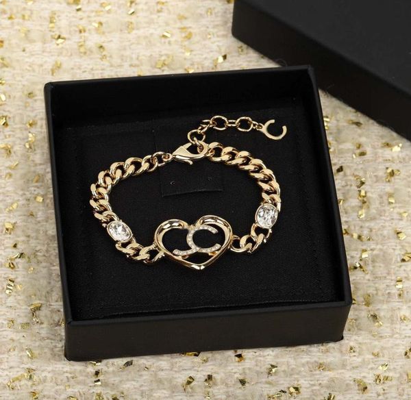 

2023 luxury quality charm pendant bracelet with sparkly diamond one pc heart shape have box stamp ps7449a5116366, Silver